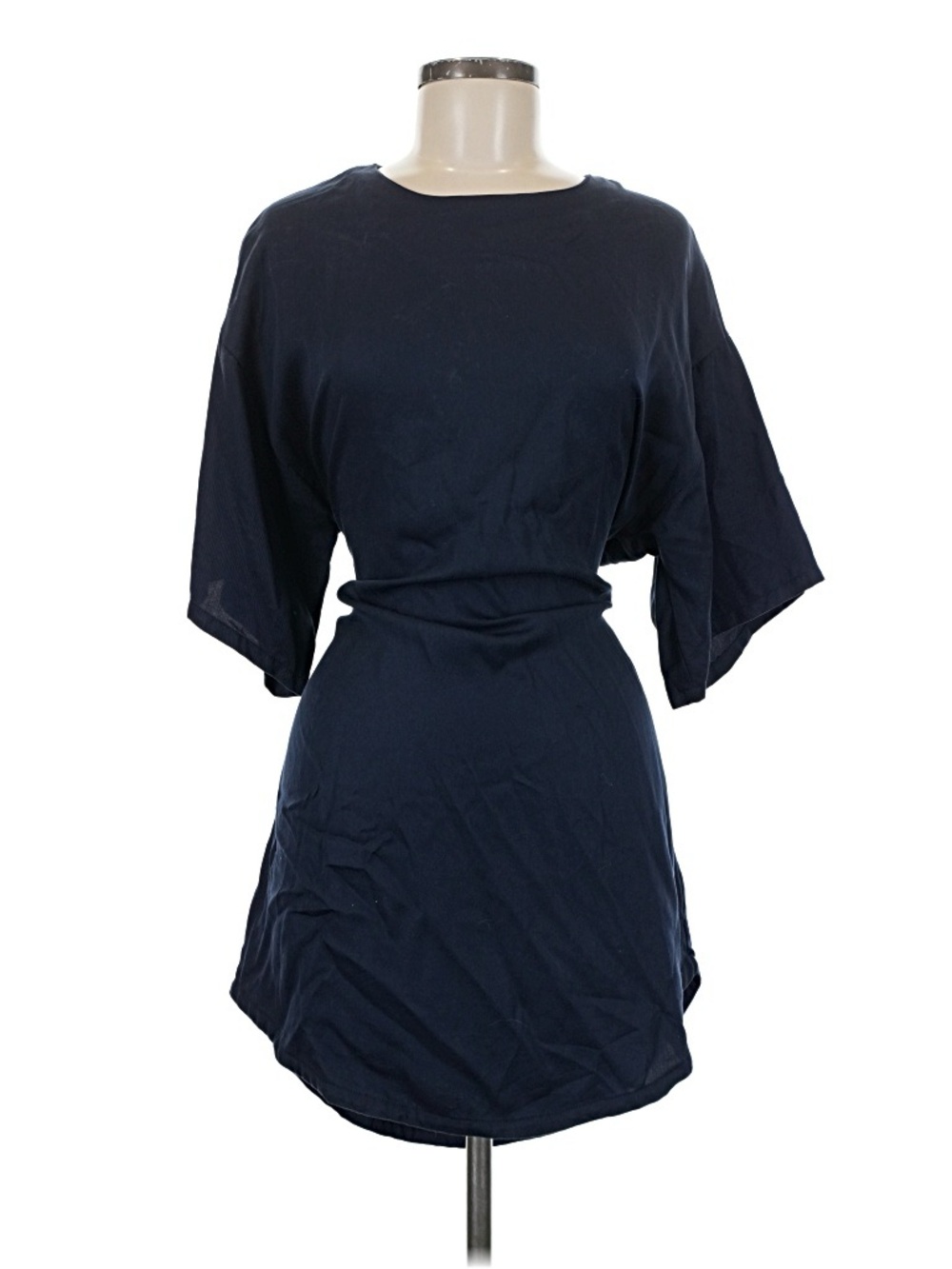 Modern Citizen Short Sleeve Tunic Dress - Navy